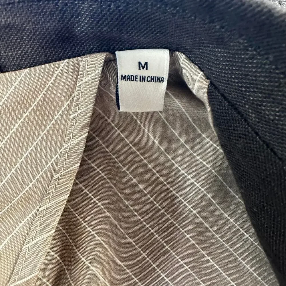 Joseph Abboud Men’s Linen Blend Sports Coat Peak Lapel Deconstructed Blazer